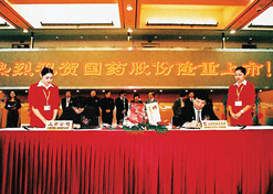 2002年11月，國藥股份在上海證券交易所上市
